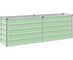 Pakelta sodo lova Pastelinė žalia 160 x 40 x 55 cm