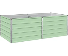 Pakelta sodo lova Pastelinė žalia 160 x 80 x 55 cm