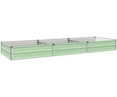 Pakelta sodo lova Pastelinė žalia 240 x 80 x 24 cm