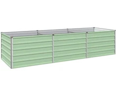 Pakelta sodo lova Pastelinė žalia 240 x 80 x 55 cm