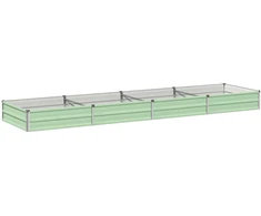 Pakelta sodo lova Pastelinė žalia 320 x 80 x 24 cm