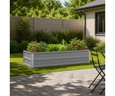 Pakelta sodo lova Pilka 100 x 40 x 24 cm