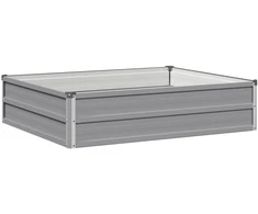 Pakelta sodo lova Pilka 100 x 80 x 24 cm
