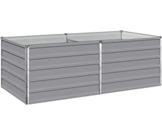 Pakelta sodo lova Pilka 160 x 80 x 55 cm