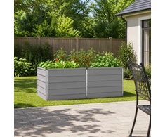Pakelta sodo lova Pilka 160 x 80 x 55 cm