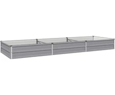 Pakelta sodo lova Pilka 240 x 80 x 24 cm