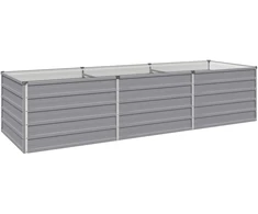 Pakelta sodo lova Pilka 240 x 80 x 55 cm