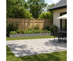 Pakelta sodo lova Pilka 480 x 80 x 24 cm