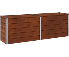 Pakelta sodo lova Rūdijanti 160 x 40 x 55 cm kartonas