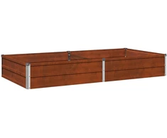 Pakelta sodo lova Rūdijanti 160 x 80 x 24 cm kartonas