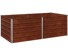 Pakelta sodo lova Rūdijanti 160 x 80 x 55 cm kartonas