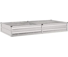 Pakelta sodo lova Sidabrinė 160 x 80 x 24 cm cinkuotas