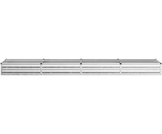 Pakelta sodo lova Sidabrinė 320 x 80 x 24 cm cinkuotas