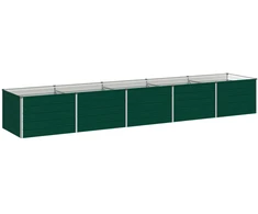 Pakelta sodo lova Žalia 400 x 80 x 55 cm Galvanizuotas plienas