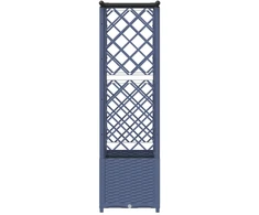 Pakeltas lovas su trelėmis ir stogu Pilka 124 x 40 x 136 cm PP