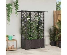 Pakeltas lovas su trelėmis ir stogu Ruda 124,5 x 40 x 138 cm PP