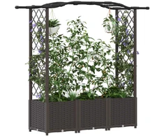 Pakeltas lovas su trelėmis ir stogu Ruda 164 x 40 x 138 cm PP