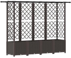Pakeltas lovas su trelėmis ir stogu Ruda 203 x 40 x 138 cm PP