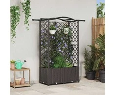Pakeltas lovas su trelėmis ir stogu Ruda 122 x 40 x 141 cm PP