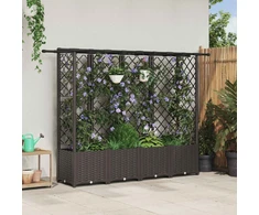 Pakeltas lovas su trelėmis ir stogu Ruda 202 x 40 x 138 cm PP