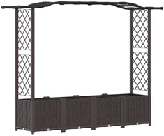 Pakeltas lovas su trelėmis ir stogu Ruda 204 x 40 x 141 cm PP