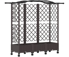 Pakeltas lovas su trelėmis ir stogu Ruda 163 x 40 x 129 cm PP