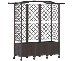 Pakeltas lovas su trelėmis ir stogu Ruda 163 x 40 x 144 cm PP