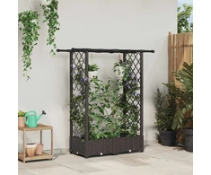 Pakeltas lovas su trelėmis ir stogu Ruda 122,5 x 40 x 123 cm PP