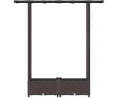 Pakeltas lovas su trelėmis ir stogu Ruda 122,5 x 40 x 121 cm PP