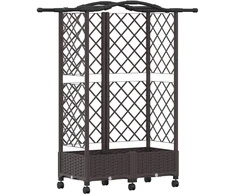 Pakeltas lovas su trelėmis ir stogu Ruda 124 x 40 x 129 cm PP