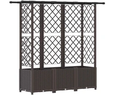 Pakeltas lovas su trelėmis ir stogu Ruda 162,5 x 40 x 138 cm PP