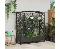 Pakeltas lovas su trelėmis ir stogu Ruda 163 x 40 x 129 cm PP
