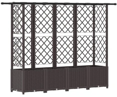 Pakeltas lovas su trelėmis ir stogu Ruda 202 x 40 x 138 cm PP