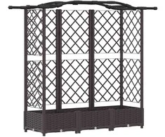 Pakeltas lovas su trelėmis ir stogu Ruda 163 x 40 x 126 cm PP