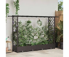 Pakeltas lovas su trelėmis ir stogu Ruda 203 x 40 x 123 cm PP