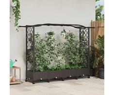 Pakeltas lovas su trelėmis ir stogu Ruda 207 x 40 x 129 cm PP