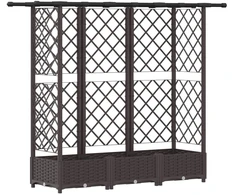 Pakeltas lovas su trelėmis ir stogu Ruda 164 x 40 x 123 cm PP