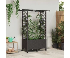 Pakeltas lovas su trelėmis ir stogu Ruda 124,5 x 40 x 142 cm PP