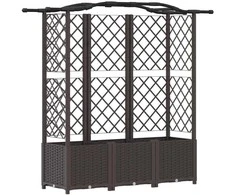 Pakeltas lovas su trelėmis ir stogu Ruda 163 x 40 x 141 cm PP