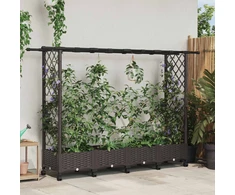 Pakeltas lovas su trelėmis ir stogu Ruda 203 x 40 x 127 cm PP