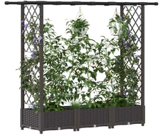 Pakeltas lovas su trelėmis ir stogu Ruda 164 x 40 x 121 cm PP