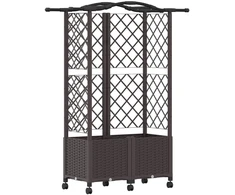Pakeltas lovas su trelėmis ir stogu Ruda 122 x 40 x 144 cm PP
