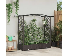 Pakeltas lovas su trelėmis ir stogu Ruda 169 x 40 x 125 cm PP