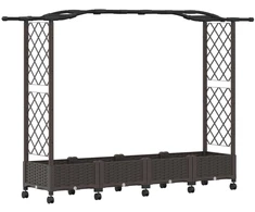 Pakeltas lovas su trelėmis ir stogu Ruda 207 x 40 x 129 cm PP
