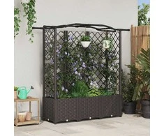 Pakeltas lovas su trelėmis ir stogu Ruda 163 x 40 x 141 cm PP