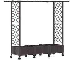 Pakeltas lovas su trelėmis ir stogu Ruda 164 x 40 x 127 cm PP