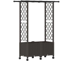 Pakeltas lovas su trelėmis ir stogu Ruda 124,5 x 40 x 142 cm PP