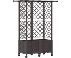 Pakeltas lovas su trelėmis ir stogu Ruda 124 x 40 x 142 cm PP