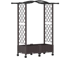 Pakeltas lovas su trelėmis ir stogu Ruda 124 x 40 x 129 cm PP
