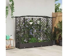 Pakeltas lovas su trelėmis ir stogu Ruda 203,5 x 40 x 125 cm PP